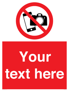 Custom No filming or photography